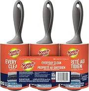 Scotch-Brite Lint Roller, 3 Rollers, 100 Sheets Per Roller (300 Sheets Total)