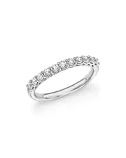 Diamond Band in 14K White Gold, .50 ct. t. w.