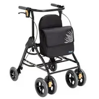 在飛比找樂天市場購物網優惠-日本幸和TacaoF助行器KHS05(黑色)帶輪型助步車 步