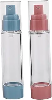 CHICAMPERA 2pcs Airless Pump Bottles Refillable Toiletries Containers for Travel Precision Design Lotion Dispenser Spray Bottle Lightweight Durable