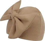 [Generic] Kids Hats and Mittens | Soft Cotton Hospital Hat - Kids Girl Accessories Nursery Turban, Cotton Bow Hats and Gloves Set for Holiday