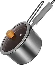 DINHEAROM 1Set Stainless Steel Frying Pot with Fry Basket Food Grade Kitchen Cooking Tool Deep Pot with Ergonomic Handle for Home Frying and Cooking