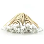 Cotton Swab Applicator 200 Pcs Q-tip Swabs 6" Extra Long Wood Makeup Application