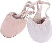 TOVINANNA Half Sole Dance Shoes for Girls Women Ankle Support Ballet Toe Shoes Non-slip Breathable for Yoga Folk Modern Ballroom Jazzze Dance