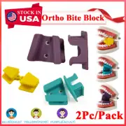 2pc Dental Silicone Occlusal Pad Mouth Props Multi Size Bite Blocks Mouth Opener