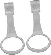 GETAJGHSD 1Pair Portable Crib Standing Safety Rings Pull Up Exercise Handles for Walking Support Durable and Easy to Install Bed Accessory Grey