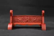 Quality Rosewood Samurai Sword Holder Stand Katana Tanto Rack Kyrin Carved 1Tier