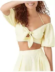 TIGERLILY Tippi Top Lemon Yellow Size 10 New with tags RRP $129