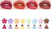 CHSEEO 8 Pcs Matte Lipstick Set, Velvet Matte Star Lipstick Long Lasting Waterproof Non-Stick Cup Lip Gloss Set, Valentine's Day Ideal Lip Cosmetic Makeup Sets for Girls and Women, Mini Size #4