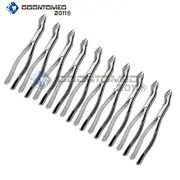 10 Pcs Dental Extracting Forcep 88L Molar Tooth Extraction Surgical Tools