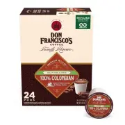 Don Francisco's DECAF COLOMBIAN Coffee Keurig 24 Pods Singles K-Cup