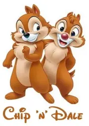 Chip 'n' Dale # 10 - 8 x 10 Tee Shirt Iron On Transfer