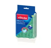 Vileda PUR Active Non-Scratch Flat Scourer - 2 Pack