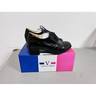 Valent Coupeau 范倫鐵諾 古柏 黑色 牛津鞋 皮鞋 勤務鞋 工作鞋 氣墊鞋 36.5號