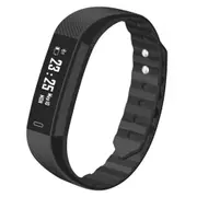 Bluetooth Smartwatch Sport Fitness Heart Rate Monitor Step for Exercise Smartwatch Waterproof black