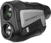 MiLESEEY Golf Rangefinder with USB Recharge, Accuracy ±0.55 Yards, Professional Range Finder with Flag Lock and Vibration, Slope On/Off, Tournament Legal