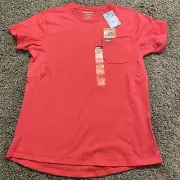 Ariat Women's Rebar Workman Short Sleeve Pocket T-Shirt Pink Size Medium Graphic