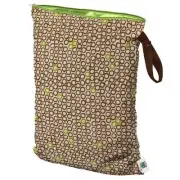 New Planet Wise Cloth Diapers Reusable Wet Bags Size Large Lime Cocoa Bean