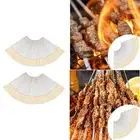 50 Pieces Barbecue Skewers Metal Kebob Sticks for Meats Vegetables Chicken