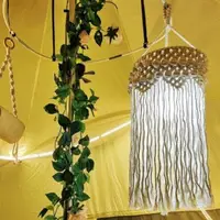 在飛比找momo購物網優惠-【May shop】ins北歐手工編織燈罩燈籠 吊燈摩洛哥露