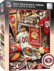 MasterPieces Game Day 500 Piece Jigsaw Puzzle for Adults - NFL San Francisco 49ers Locker Room - 15"x21"