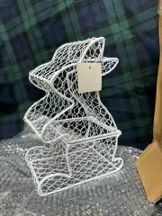 The Lakeside Collection Wire Easter Rabbit Shaped Storage Basket