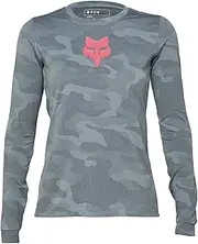 [Fox Racing] Women's Long Sleeve Cycling Jersey Fox Lady Ranger TRU DRI Cloud Grey M Shirt, M