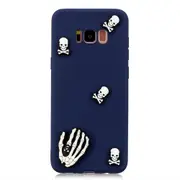 2 Pcs For Galaxy S8 Shockproof TPU + Silicone Cartoon Pattern Protective Case(Ghost Head)