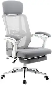 Office Chair with Breathable Material, Ergonomic Computer Gaming Chair with Moveable Wheels Swivel for Office Computer Game