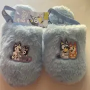Toddler Bluey Slippers, Size 11-12 Soft Plush Bluey Bingo Cartoon Character