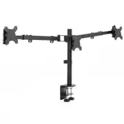 VIVO Telescoping Triple Monitor Desk Mount, Heavy Duty Flush-to-Wall Stand