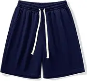 [STKARCV] 1pcs Summer Running for Men Jogging Pants Solid Color Drawstring Loose Dry Gym Sports Shorts