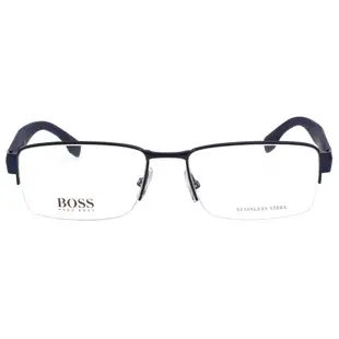 HUGO BOSS 半框 光學眼鏡 (深藍)BOSS0837