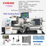 Mini Metal Lathe Machine 15-3/4" 1100W Variable Speed 125mm Chuck Scale Optional