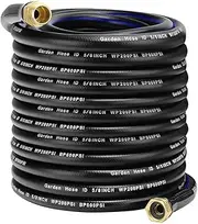 100 FT Garden Hose, Flexible No Kink Heavy Duty Garden Water Hose Flex Copper Bullet Collapsible Washer Rubber Hose 5/8" Soft Lightweight Outdoor Waterhose Manguera Para Jardin