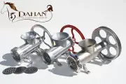#32 Hand manual commercial meat mincer Stainless steel Aluminium cast + Dies