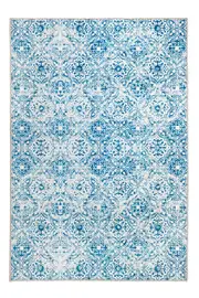 Mozaic Blue Non-Slip Rug