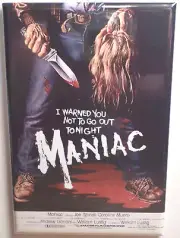 Maniac MAGNET 2" x 3" Refrigerator Locker Movie Poster