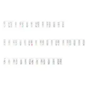 Note Strip Stickers Universal Detachable Keyboard Sticker (PVC Box) 88 Keys H7H2