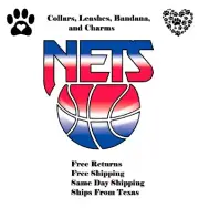 Brooklyn Nets for Pets - Collars, Leashes, Bandana, and Charms