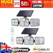 2 Pack Solar Lights Outdoor - 122 LED Solar Security Motion Sensor Light with 3