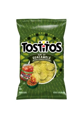 New Exclusive Tostitos Hint Of Guacamole Avocado Corn Tortilla Chips 10oz