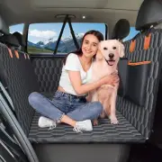 Back Seat Extender for Dogs-Supports 400lb,Waterproof Dog Car Seat Cover Hard...
