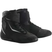 Alpinestars FASTBACK-2 Drystar Leather Motorcycle Riding Shoes (Black/Black)