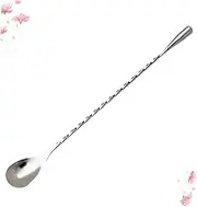 HOMOBABE Ice Spoons Long Handle 3pcs Stainless Steel Mixing Spoons for Cocktails