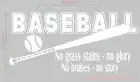 Wall Decor Plus More WDPM2937 Baseball No Grass Stains No Bruises Sports Quote W