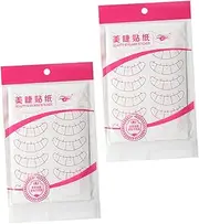 BIUDECO 20 Sheets Lash Extension Positioning Pads Eyelash Isolation Tape Five Point Stickers Easy Apply Remove