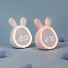 Cartoon Alarm Clock Bedside Nightlight New Table Lamp