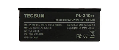 TECSUN PL-310ET Radio Receiver Original Back Stand (BLACK)