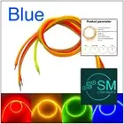 2PC DC3V 300mm Blue Light Emitting Diode Super Flexible Silicone Filament LED